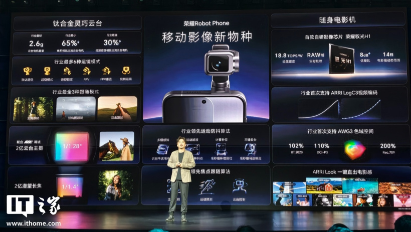 Honor ra mắt Robot Phone sở hữu chip Yuguang H1 và công nghệ camera ARRI chuẩn điện ảnh